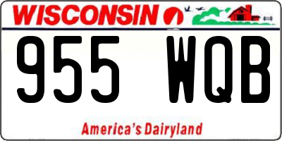 WI license plate 955WQB