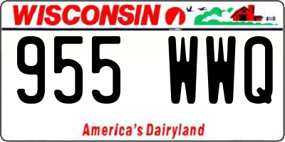 WI license plate 955WWQ