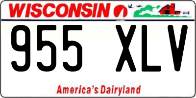 WI license plate 955XLV
