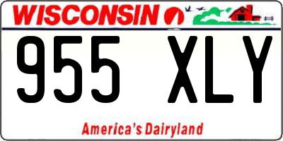 WI license plate 955XLY
