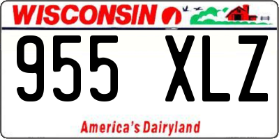 WI license plate 955XLZ
