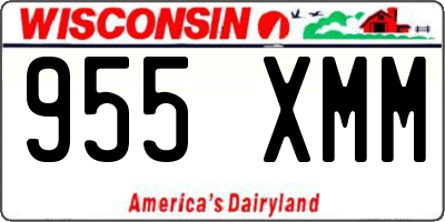 WI license plate 955XMM