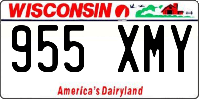 WI license plate 955XMY