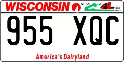 WI license plate 955XQC