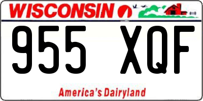 WI license plate 955XQF