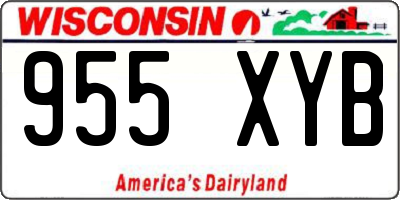 WI license plate 955XYB