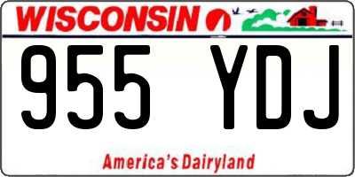 WI license plate 955YDJ