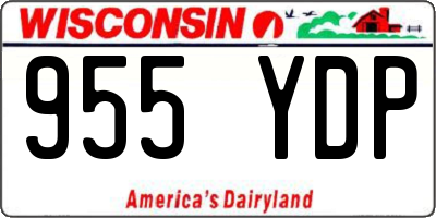 WI license plate 955YDP