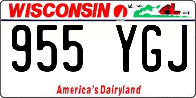 WI license plate 955YGJ