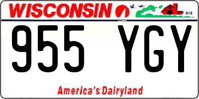 WI license plate 955YGY