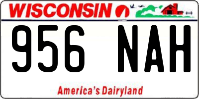 WI license plate 956NAH