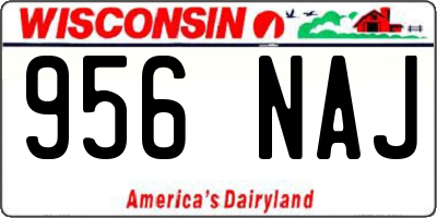 WI license plate 956NAJ