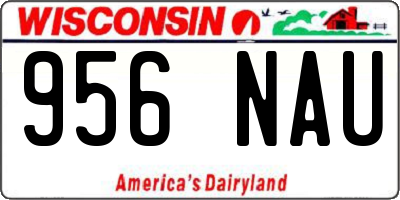 WI license plate 956NAU