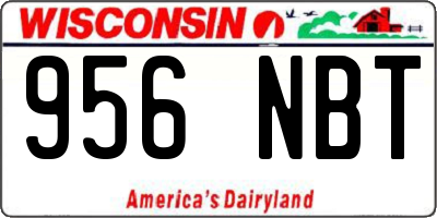 WI license plate 956NBT