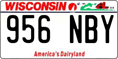 WI license plate 956NBY