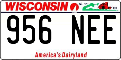 WI license plate 956NEE