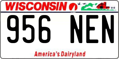 WI license plate 956NEN