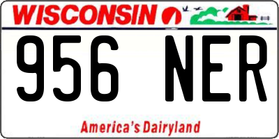 WI license plate 956NER