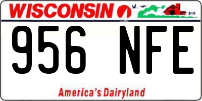 WI license plate 956NFE