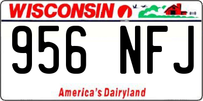 WI license plate 956NFJ