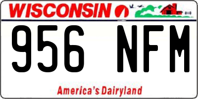 WI license plate 956NFM