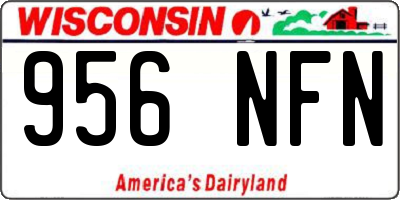 WI license plate 956NFN