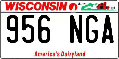 WI license plate 956NGA