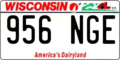 WI license plate 956NGE