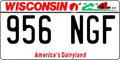 WI license plate 956NGF