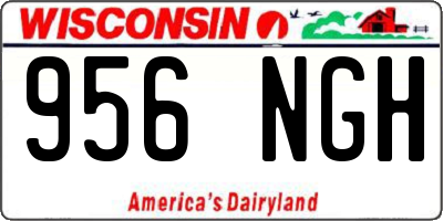 WI license plate 956NGH
