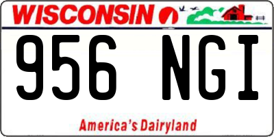 WI license plate 956NGI