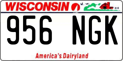 WI license plate 956NGK