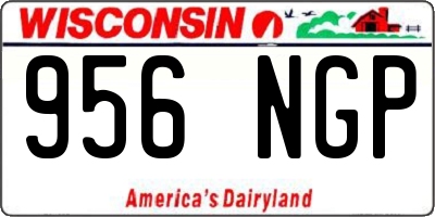 WI license plate 956NGP