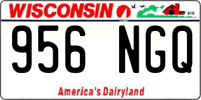 WI license plate 956NGQ