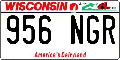 WI license plate 956NGR