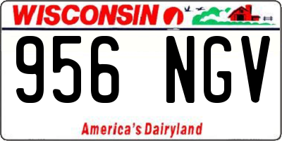 WI license plate 956NGV