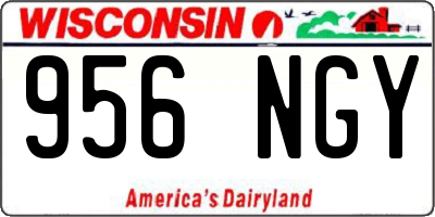 WI license plate 956NGY