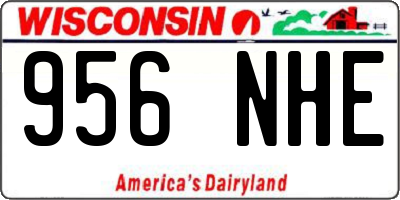 WI license plate 956NHE