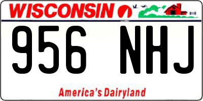 WI license plate 956NHJ