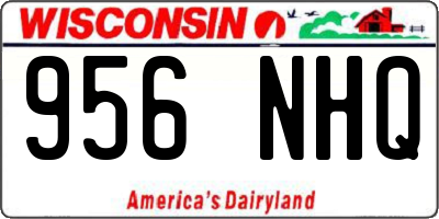 WI license plate 956NHQ