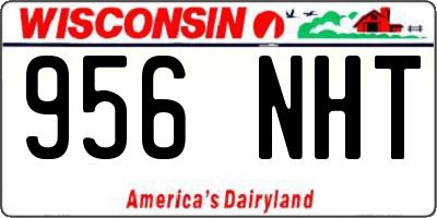 WI license plate 956NHT
