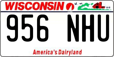 WI license plate 956NHU
