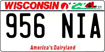 WI license plate 956NIA