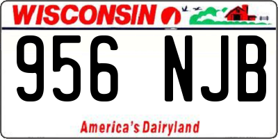 WI license plate 956NJB