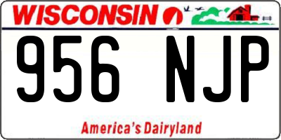WI license plate 956NJP