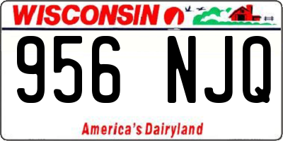 WI license plate 956NJQ