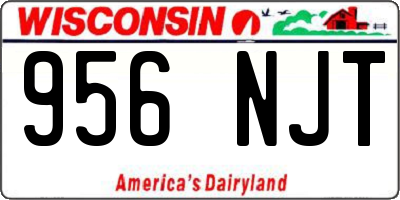 WI license plate 956NJT