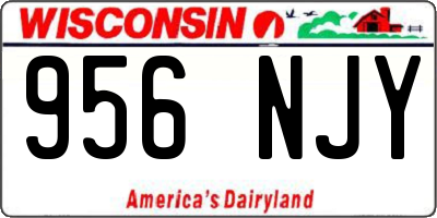 WI license plate 956NJY