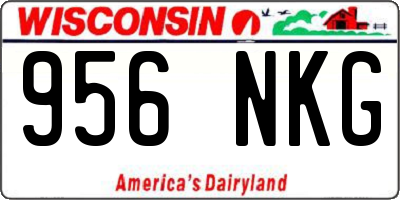 WI license plate 956NKG