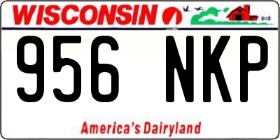 WI license plate 956NKP